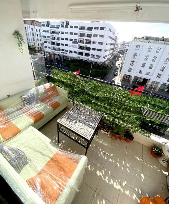 Panoramic View Of Downtown Rabat Lejlighed Eksteriør billede