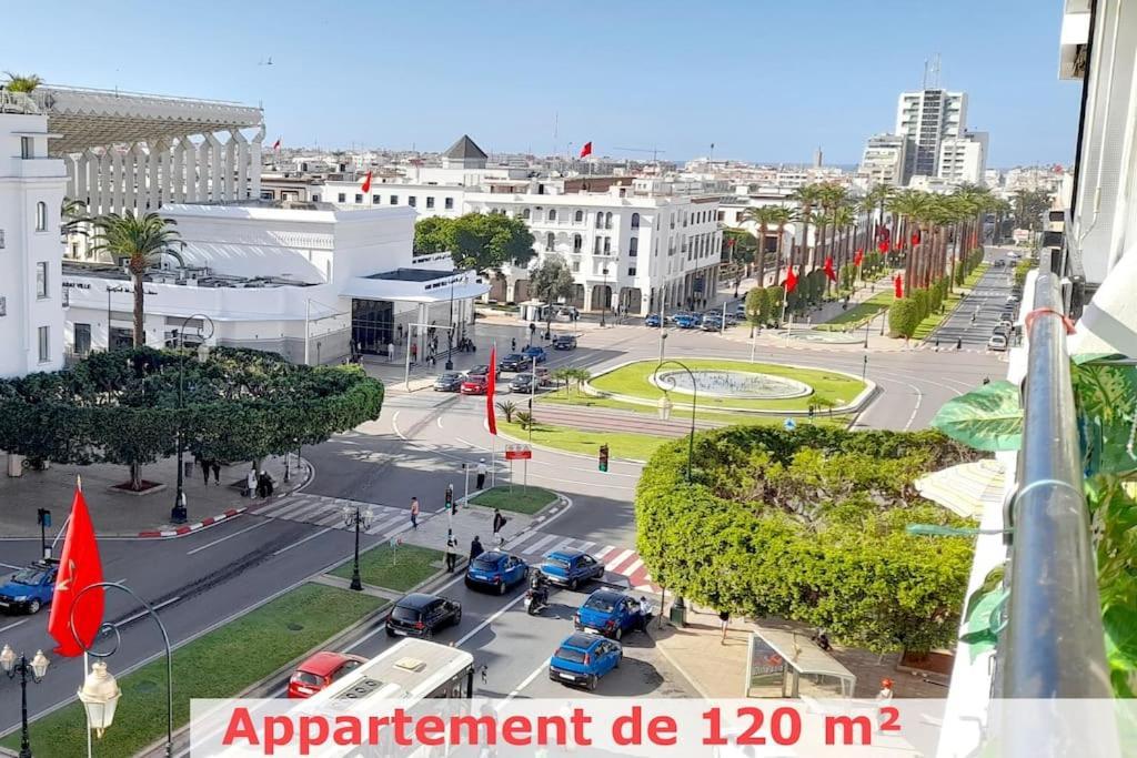 Panoramic View Of Downtown Rabat Lejlighed Eksteriør billede