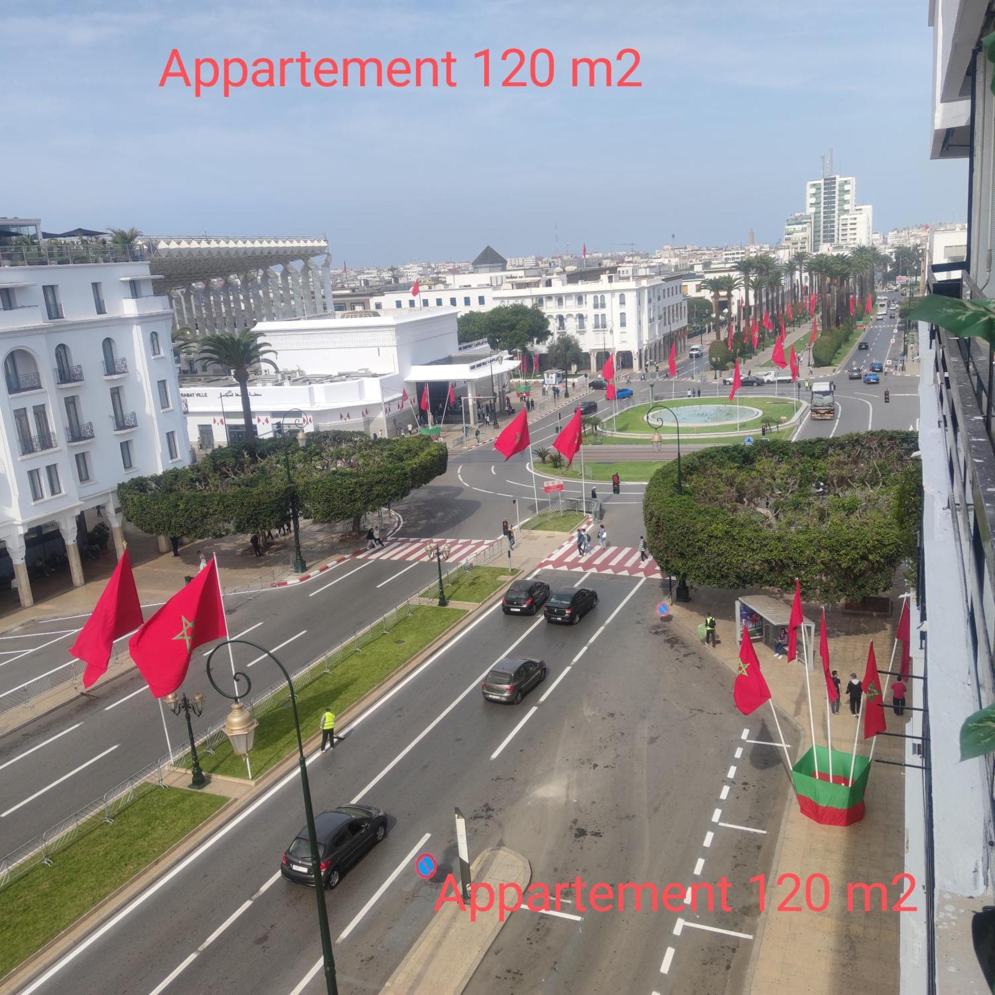 Panoramic View Of Downtown Rabat Lejlighed Eksteriør billede