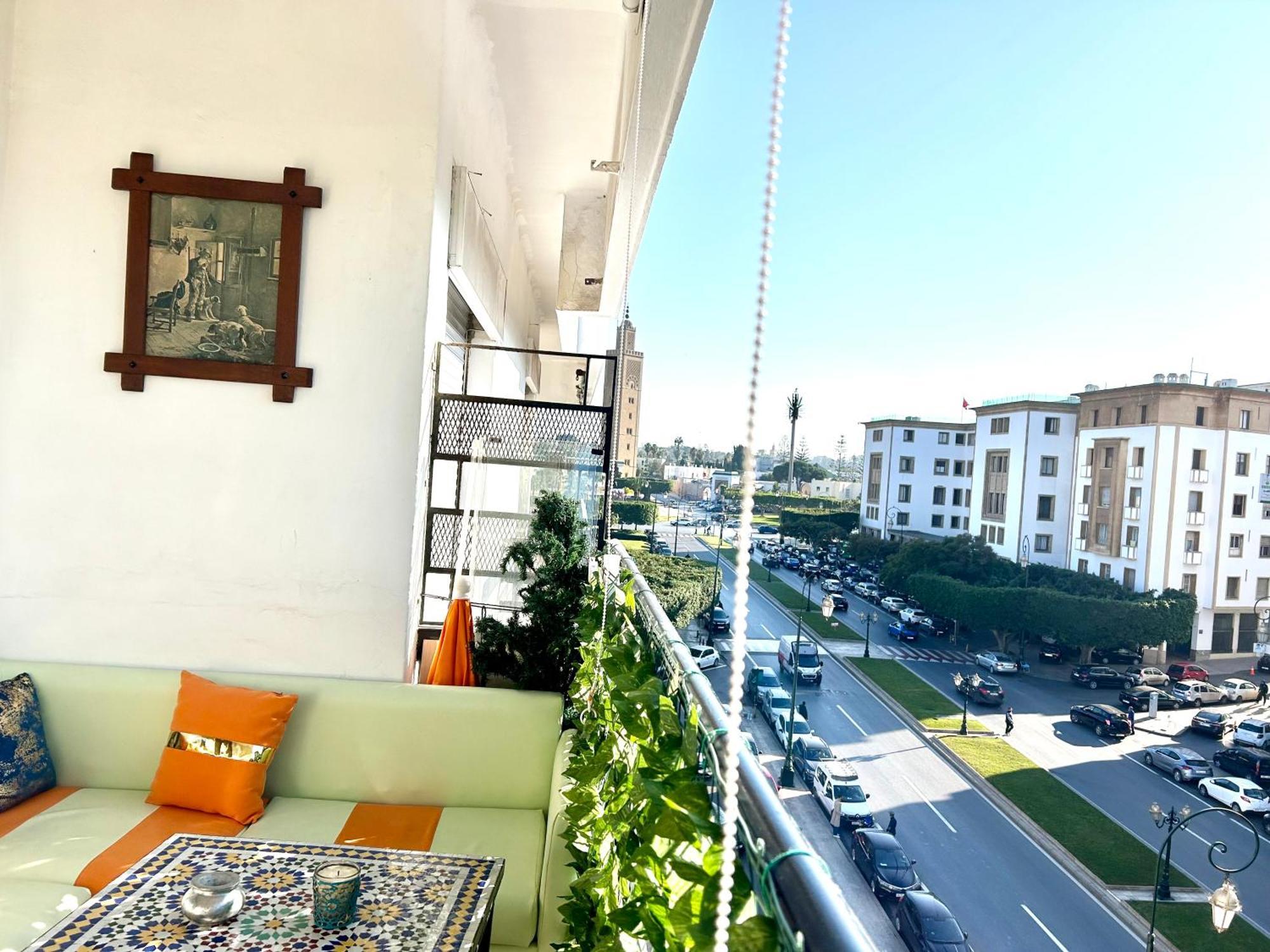 Panoramic View Of Downtown Rabat Lejlighed Eksteriør billede