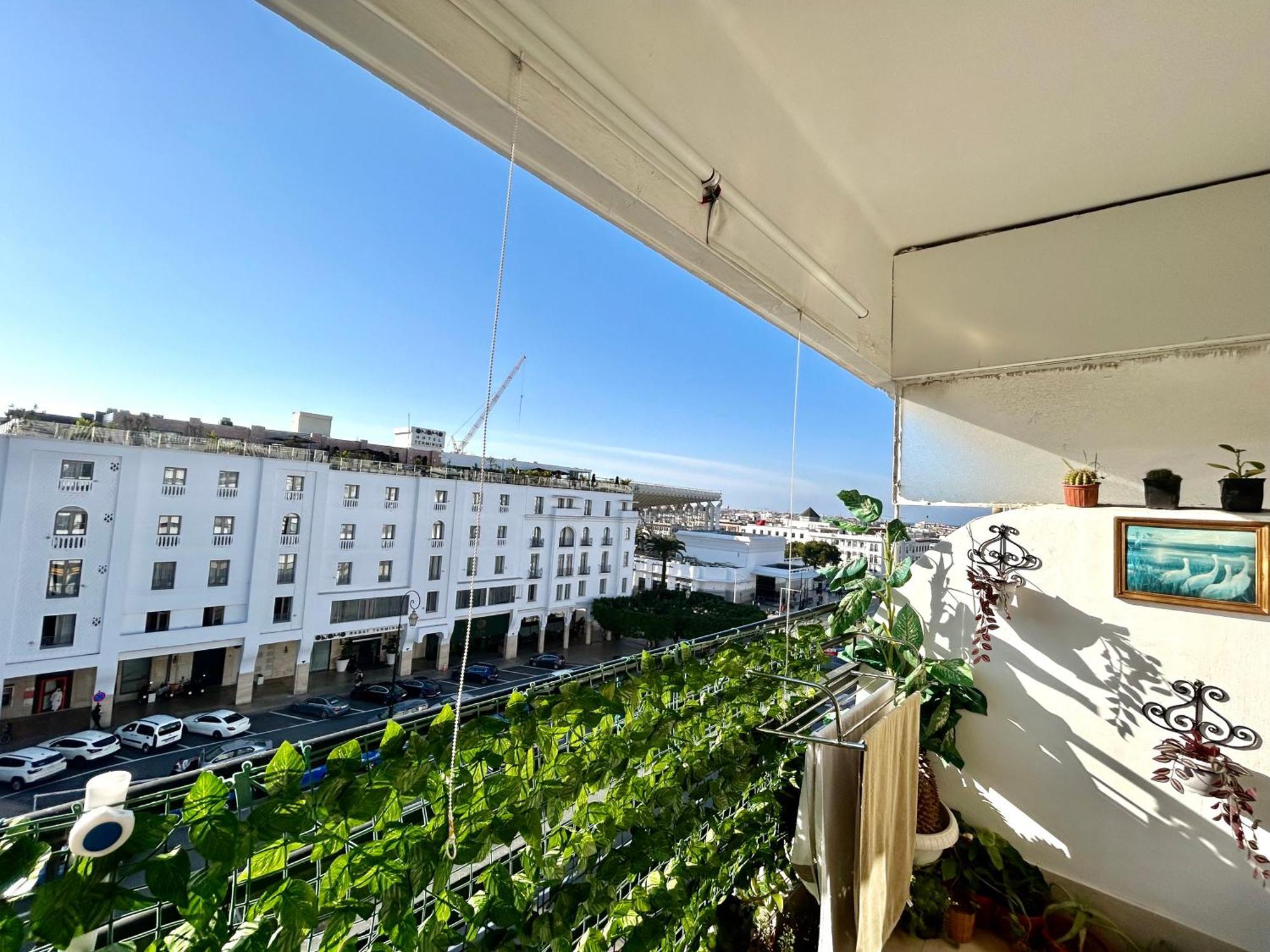Panoramic View Of Downtown Rabat Lejlighed Eksteriør billede